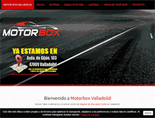 Tablet Screenshot of motorboxvalladolid.com